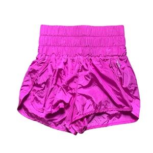 Free People Movement Vibrant Pink High-Waisted Shorts S